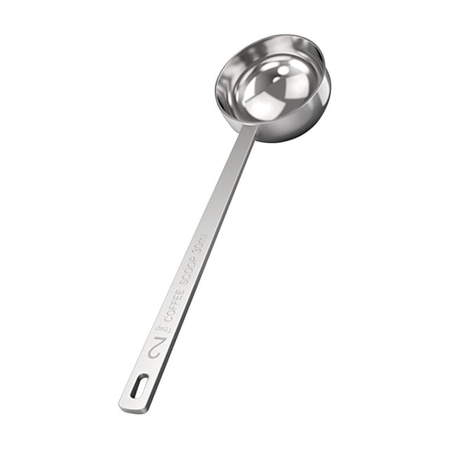 Chmadoxn Soup Spoons Measuring Spoon Stainless Steel 15/30ml Long Handle 304 Coffee Seasoning Milk Powder Graduated Spoon Kitchen Tool Liquid Measuring Spoon Measuring spoon