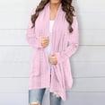 thumbnail image 2 of Knee Length Cardigan Split Front Sweater Cardigan Tops for Women Womens Long Sweaters Open Front Shawl Neck Cardigan Women Womens Sweaters Fall Cardigan Come Mono Cardigan Knit Long Sweater Fall, 2 of 4
