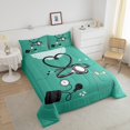 thumbnail image 4 of Erosebridal Cartoon Medical Tool Bedding Toddler Comforter Set, Clothes Print Down Comforter, Green, 2pcs, 4 of 7