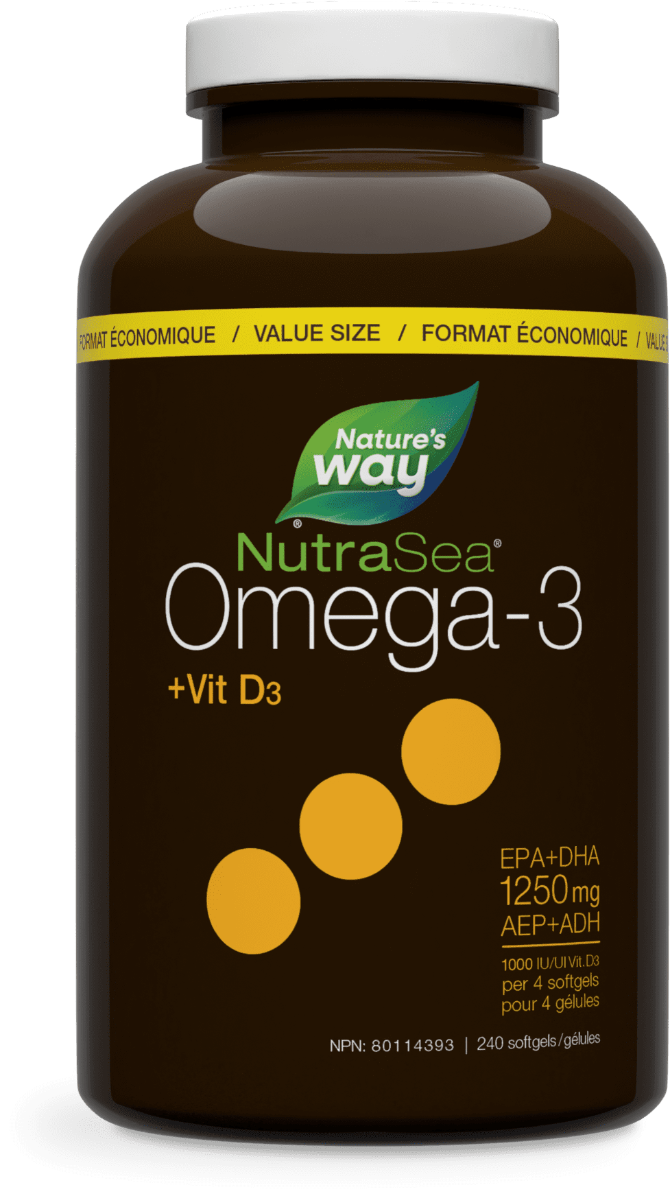 Nature's Way NutraSea+D 240 Softgels