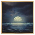 thumbnail image 1 of Designart Super Lune sur la mer II ART MURAL À CADRE FLOTTÉ, 1 of 4