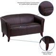 thumbnail image 2 of HERCULES Imperial Series White Leather Loveseat, 2 of 9