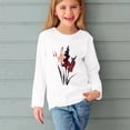 thumbnail image 5 of RXIRUCGD Chemises à Manches Longues pour Filles, Col Rond Mignon, Blouses Décontractées Élégantes (Blanc, Taille : 7 Ans), 5 of 5