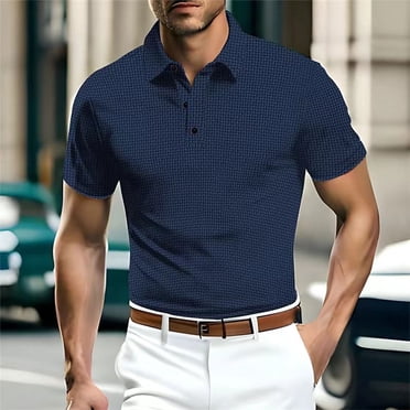Wancir Chemises pour Hommes Liquidation Chemise d'Été en Maille en Soie Glacée à Manches Courtes Col Chemise de Couleur Unie Chemise à Manches Courtes