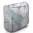 thumbnail image 2 of Mainstays Dual Pop-Up Mesh Hamper - Gray, 2 of 2