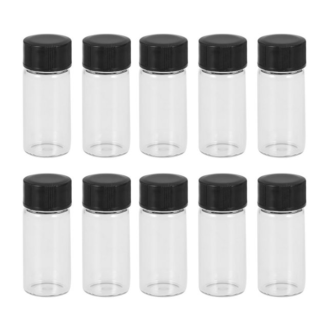 Bamboohart Rhewides 20Pcs 5ml Glass Bottles Wish Bottles Empty Sample Jars Tiny Glass Jars with Cap for Crafts Wedding Christmas Flower Tea Dried Fruit
