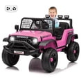thumbnail image 1 of Ourlova Kids Electric Vehicles with Parent Remote Control, 3 Speeds, Max Speed 5 MPH, Spring Suspension, LED Lights, Music, Electric Ride-On Car, 1 of 9
