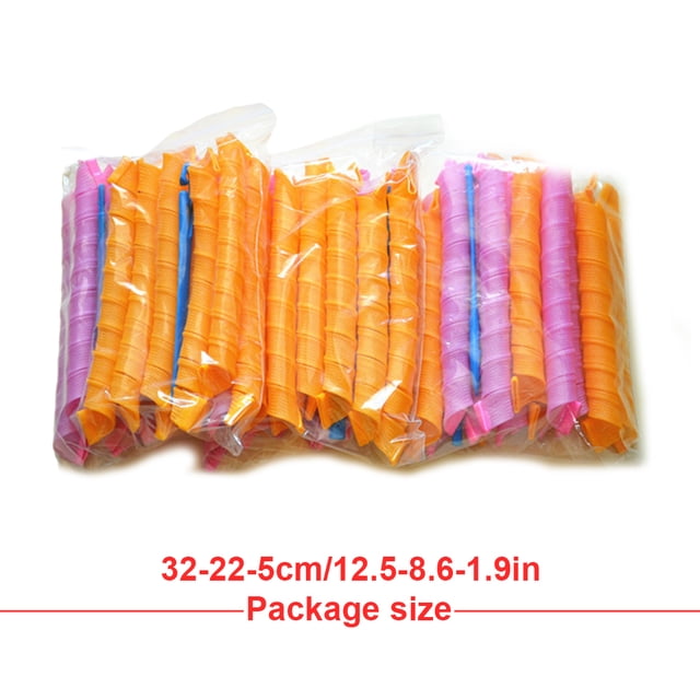 1 Set Hair Roller Long-time Service Powerful Function Useful Helper Curlers Unique Design Hairdressing Curler for Long hair Pink+Orange