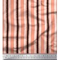 thumbnail image 1 of Soimoi Poly Georgette Fabric Stripe Block Fabric Prints by Yard 52 Inch Wide, 1 of 3