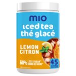 mio Iced Tea Drink Mix, 1 Canister, for Flavourful Hydration and Shareable Refreshment, Original Lemon Flavoured, Made with Real Tea, No Artificial Flavours or Colours, 540 g