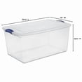 thumbnail image 4 of Sterilite 62 Liter Stadium Blue Latch Box, 62 Liter, 4 of 4