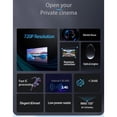 thumbnail image 3 of 360° rotation Portable Projector Smart Home Theater for Home Theater Cartoon Movies, 3 of 7