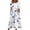 White, variant on Meichang Women's Beach Floral Print Dresses with Pockets Short Sleeves Tshirt Sundress Lounge Round Neck Maxi Dress Pleated Flowy Tunic Comfy Vacation Sundresses