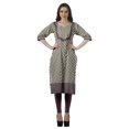 thumbnail image 3 of Moomaya Kurti de Designer Bollywood pour Femmes, Kurta Tunique Imprimée Longueur Genou, 3 of 6