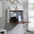 thumbnail image 4 of Sauder Anda Norr Wall-Mount Desk, Pearl Oak, 431222, 4 of 9