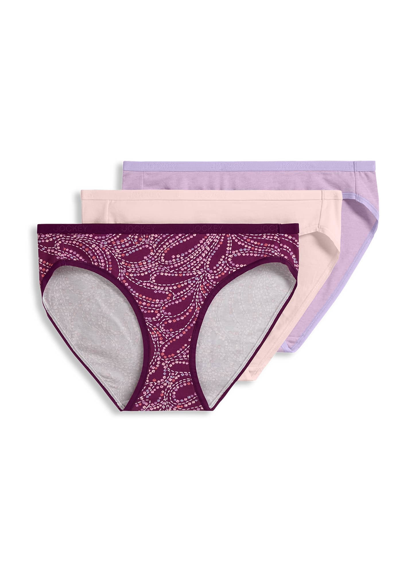 Jockey  Organic Cotton Stretch Logo Bikini - 3 Pack