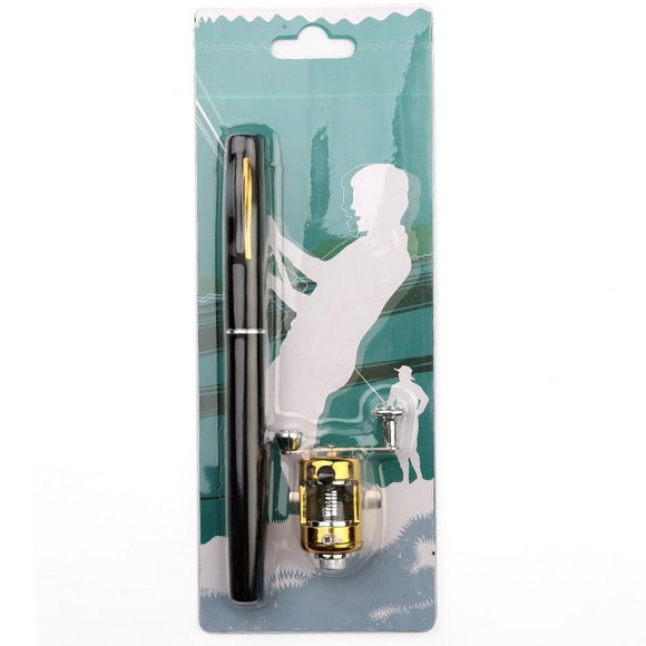 EGNMCR 2023 Pocket Size Fishing Rod Mini Pen Pole 1m Pen Pole Set Sea Pole Pocket Pole Ice Fishing Pole Gift Pole Pen Fishing Pole a pendant