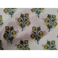 thumbnail image 4 of oneOone Cotton Poplin Fabric Leaves & Floral Block Printed Craft Fabric BTY 56 Inch Wide, 4 of 4
