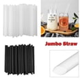 thumbnail image 4 of 100x Pailles Extra Larges Jumbo Boba Bubble Tea Smoothie Pailles à Boire 10mm, 4 of 8