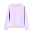 thumbnail image 5 of WUANDIXFA Chandails pour Tout-Petits Filles Chandail à Manches Longues Confortable Doux à la Mode et Décontracté Filles Chandail à Manches Longues à Col Rond Violet, 1-2 Ans, 5 of 5