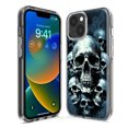 thumbnail image 3 of MUNDAZE Apple iPhone 14 Pro Graveyard Death Dream Skulls Double Layer Phone Case Cover, 3 of 6