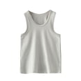 thumbnail image 1 of Birdeem Chandails pour Enfants Sans Manches T-Shirt Graphique Uni Col Rond Crop Top pour Filles et Garçons Débardeur Tee, 1 of 12
