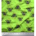 thumbnail image 1 of Soimoi Rayon Fabric Artistic Butterfly Print Sewing Fabric Yard 42 Inch Wide, 1 of 3