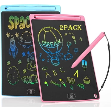 Lot de 2 Tablettes d'Écriture LCD de 8,5 Pouces pour Enfants, Bloc à Dessin, Jouets pour Tout-Petits Garçons Filles pour Âges 2-4 5-7