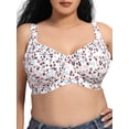 thumbnail image 1 of eccomum Women Plus Size Bra Full Coverage Soft Cups with Underwire, 1 of 7