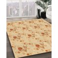 thumbnail image 3 of Ahgly Company Machine Washable Indoor Round Transitional Orange Area Rugs, 7' Round, 3 of 7