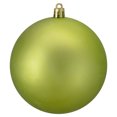 thumbnail image 1 of Northlight Matte Kiwi Green Shatterproof Christmas Ball Ornament 4" (100mm), 1 of 2