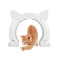 thumbnail image 4 of Porte Intérieure pour Chat, Porte Trou pour Chat à Installation Facile en ABS pour Mur Blanc,Noir,Brun, 4 of 8