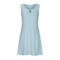 thumbnail image 4 of WILLBEST Chaussures Habillées Femme Women Robe de Plage Mode Rayée Sans Manches Dos Nu Camisole Plage Mini, 4 of 6