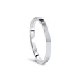 thumbnail image 2 of 2mm Flat 14K White Gold Stacker Wedding Guard Ring Band, 2 of 2