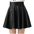 thumbnail image 2 of Jupe, Jupe Décontractée pour Filles Printemps et Été Taille Haute Unie, 2 of 4