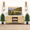 thumbnail image 4 of Gymax 2PCS 31.5'' Artificial Cedar Topiary Tree Faux Indoor Floor Plant w/ Sturdy Trunk, 4 of 9