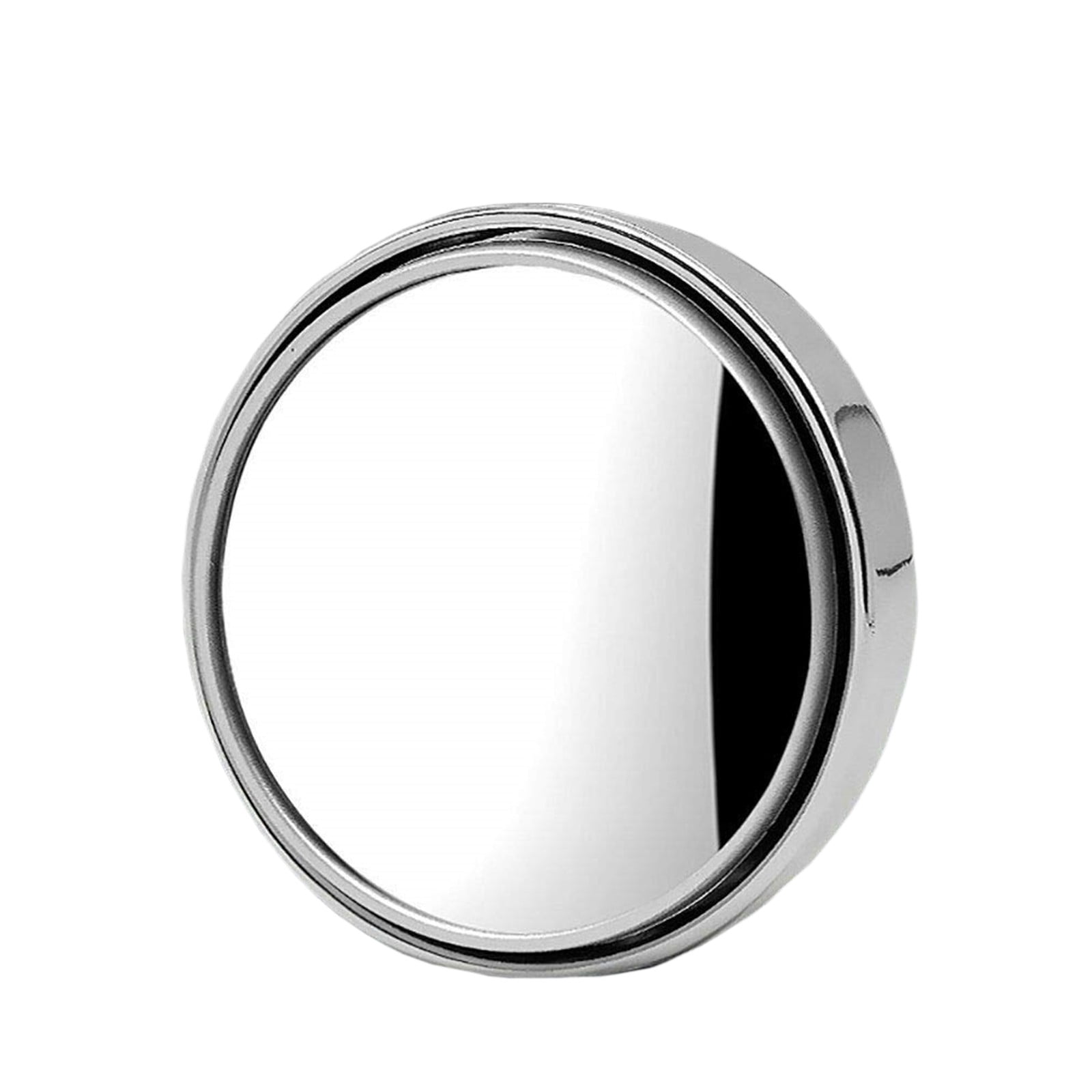 Miroir Rond 2,8 Pouces Verre Haute Définition Angle Grand 360° Rétroviseur Latéral Cadre en Aluminium Universel 2