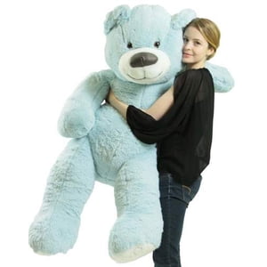 American Made Giant Blue Teddy Bear Soft 55 Inches Almost 5 Feet Tall