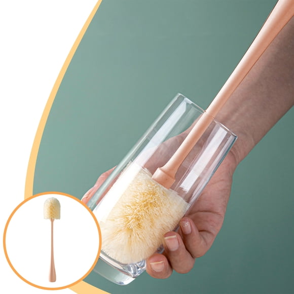Wzzjkit Kitchen Gadgets Portable Soft Rubber Cup Brush for Household Cleaning Detachable Cleanliness Kitchen Bottle Baby Bottle Washer Long 10.24 Inches Kitchen Tools
