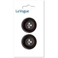 thumbnail image 1 of LA VOGUE 23 mm (0.91 in) 4-Hole bouton, noir, 1 of 2
