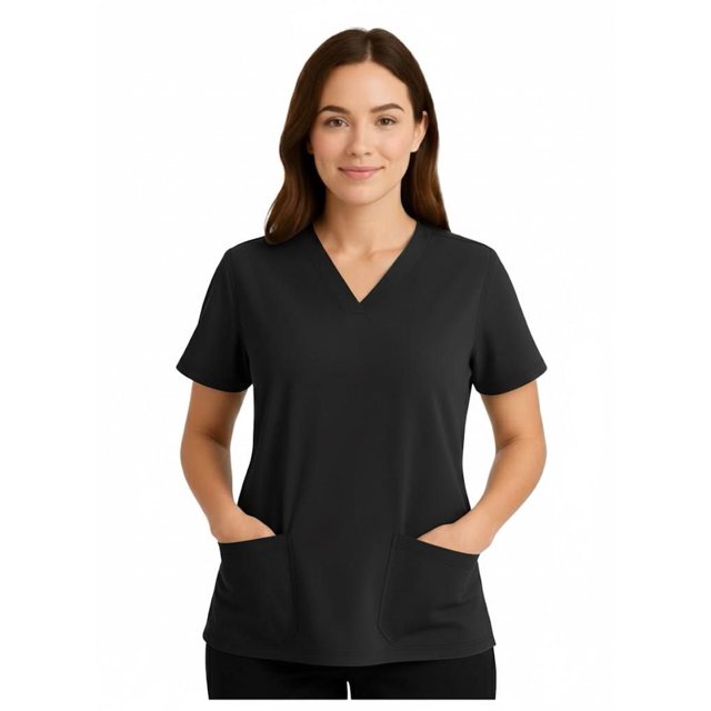 Haut de blouse médicale à col en V pour femmes FLEX SCRUBS™