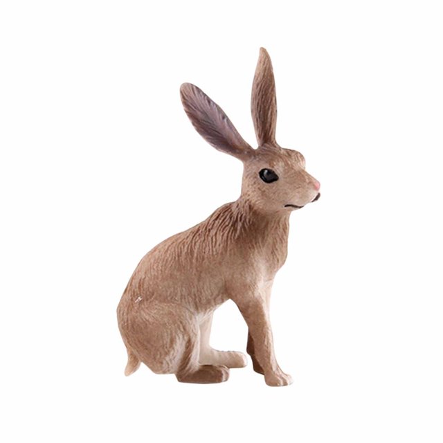 Dvkptbk Jouet Modèle d'Animal Lapin Mignon pour Enfants Poupée Modèle Département Jouets Éducatifs