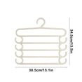 thumbnail image 3 of Up to 60% Off! Gspmoly Trouser Rack 5 Tier Hanger Closet Hanging Pants Special Hanger Home Pants Clip Pants Multi Layer Multifunctional Pants Hanging Storage up to 60% Off, 3 of 6
