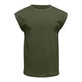 thumbnail image 4 of Timegard Mens Tank Top Cap Sleeve Crewneck Solid Color Shirts Summer Casual Lightweight Basic Tee, 4 of 7