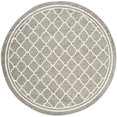 thumbnail image 2 of Safavieh Amherst Tapis Intérieur Extérieur Gris Foncé - Rond 5 Pieds, 2 of 5