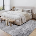 thumbnail image 4 of BERTHMEER 6'x9' Gray Abstract Area Rugs for Living Room Bedroom Dining Room Office Farmhouse Distressed Modern Contemporary Machine Washable Non Slip Rugs Carpets Tapis, 4 of 9