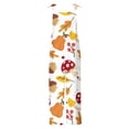 thumbnail image 5 of LOVZFMLL Combinaison pour Femme, Imprimée d'Été Sans Manches, Dos Nu, Ample, Longue, Orange, P, 5 of 5