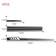 thumbnail image 2 of Yeacher 5Pcs Car Stickers Body Sticker Decals Stripes Car Side Door Body Hood Rearview Mirror Decal Stickers Set Racing, 2 of 6
