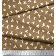 thumbnail image 2 of Soimoi Polyester Crepe Fabric Artistic Bird Print Sewing Fabric Yard 52 Inch Wide, 2 of 3