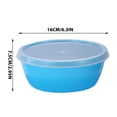 thumbnail image 3 of Round Food Storage Container Set | Airtight Stackable Bowls for Fridge | Freshness Keepers with Lids | Fruit Veggie Organizers | Pantry Snack Boxes, 3 of 8